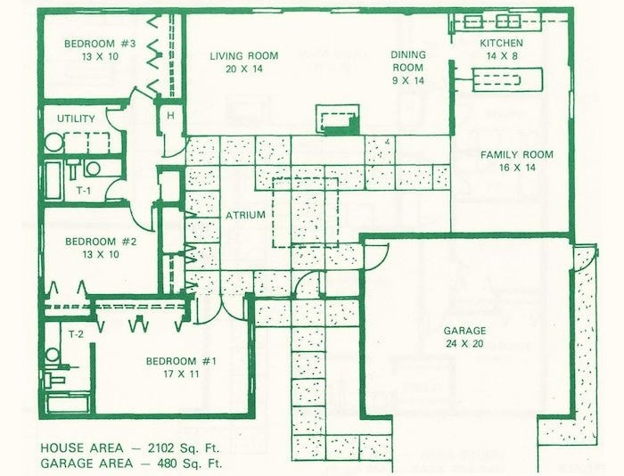 Carter Sparks Plan 153 — Three Bedrooms