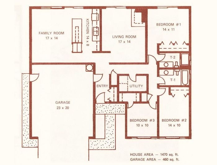 Carter Sparks Plan 163 — Three Bedrooms