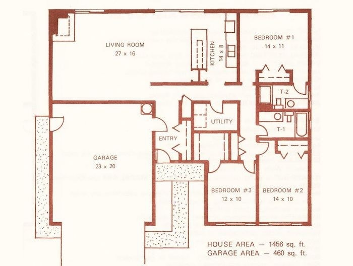 Carter Sparks Plan 1631 — Floor Plan Only
