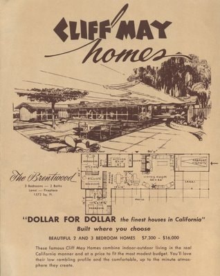 Cliff May Dollar for Dollar — The Brentwood
