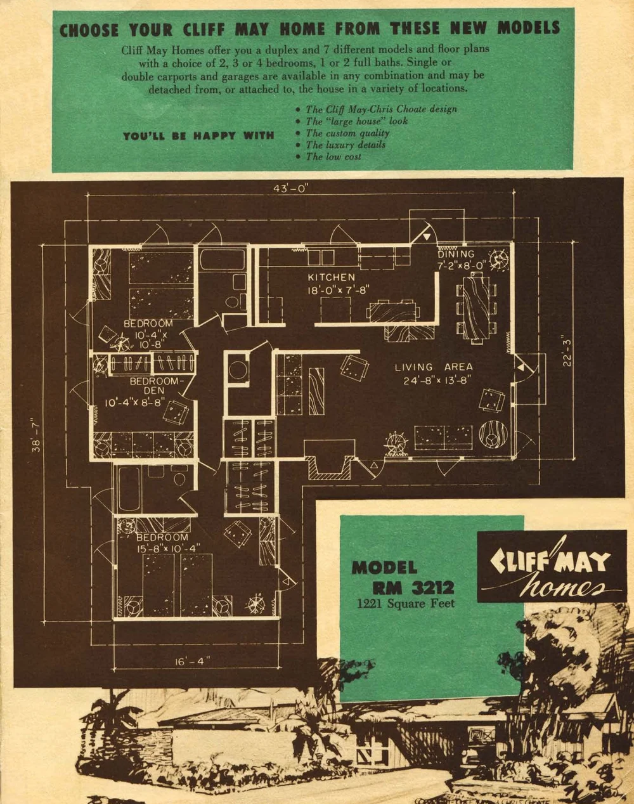 Cliff May Model RM 3212 — Cliff May Homes