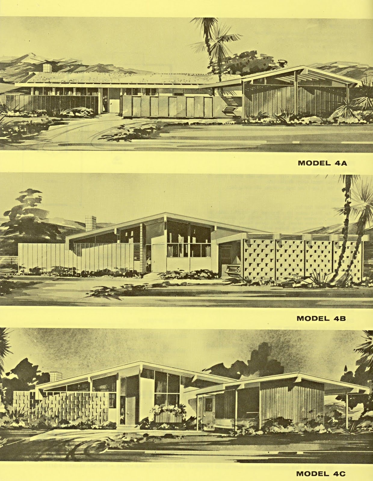Palmer & Krisel Model 4 — Renderings