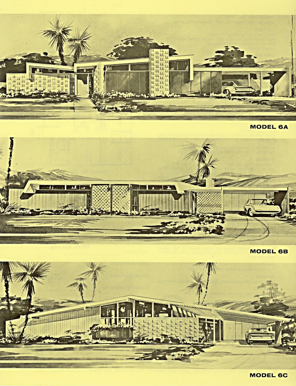 Palmer & Krisel Model 6 — Elevations