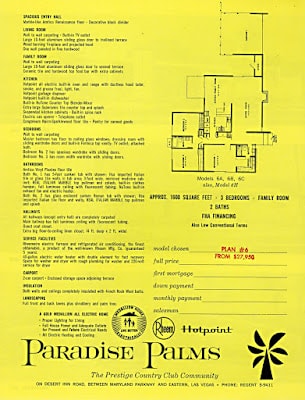 Palmer & Krisel Model 6 — Floor Plan (Variant)