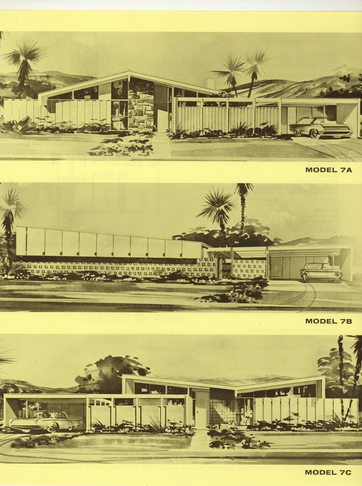 Palmer & Krisel Model 7 — Elevations