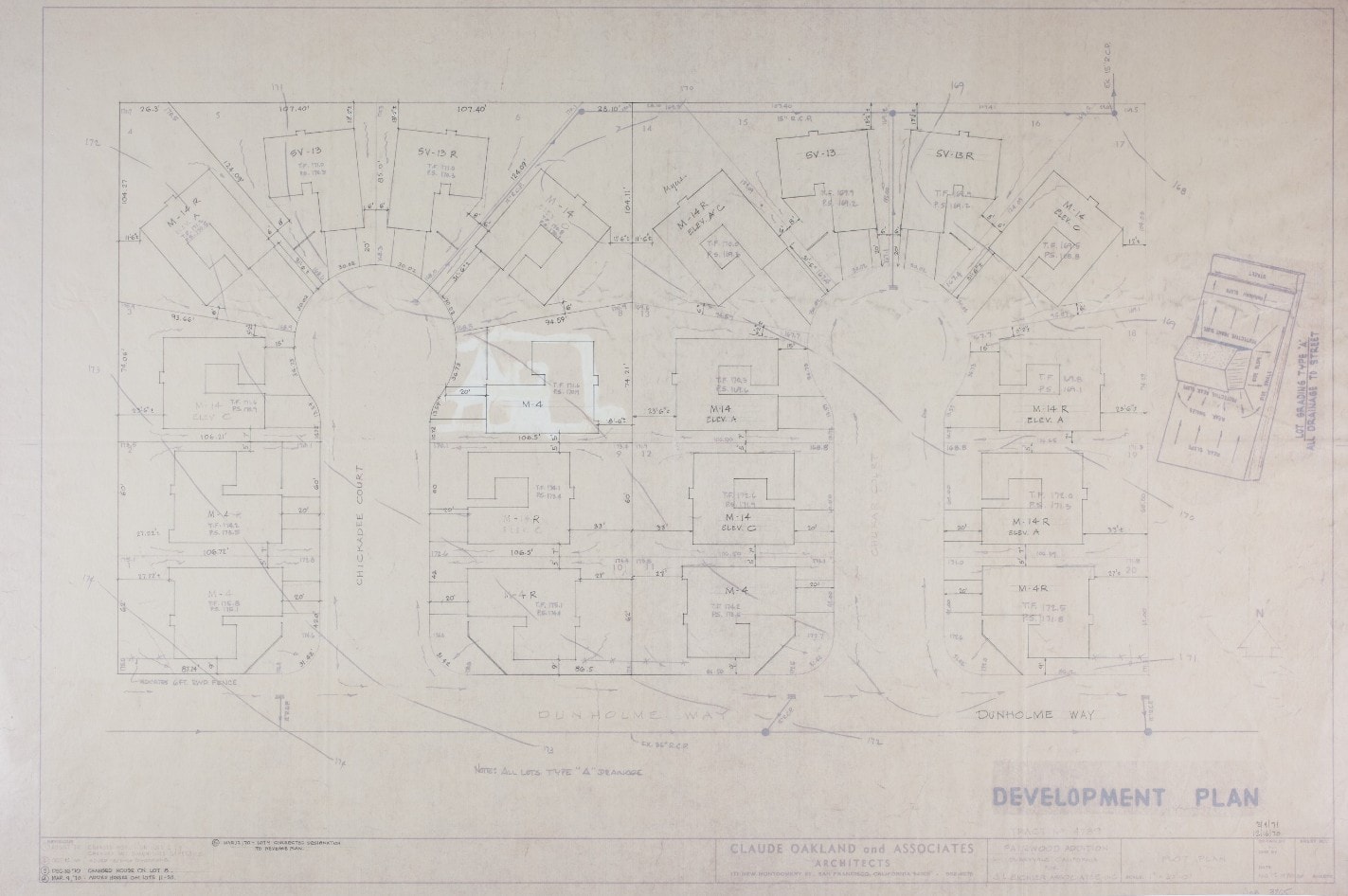Fairwood Addition Eichler Neighborhood Plot Plan Sunnyvale